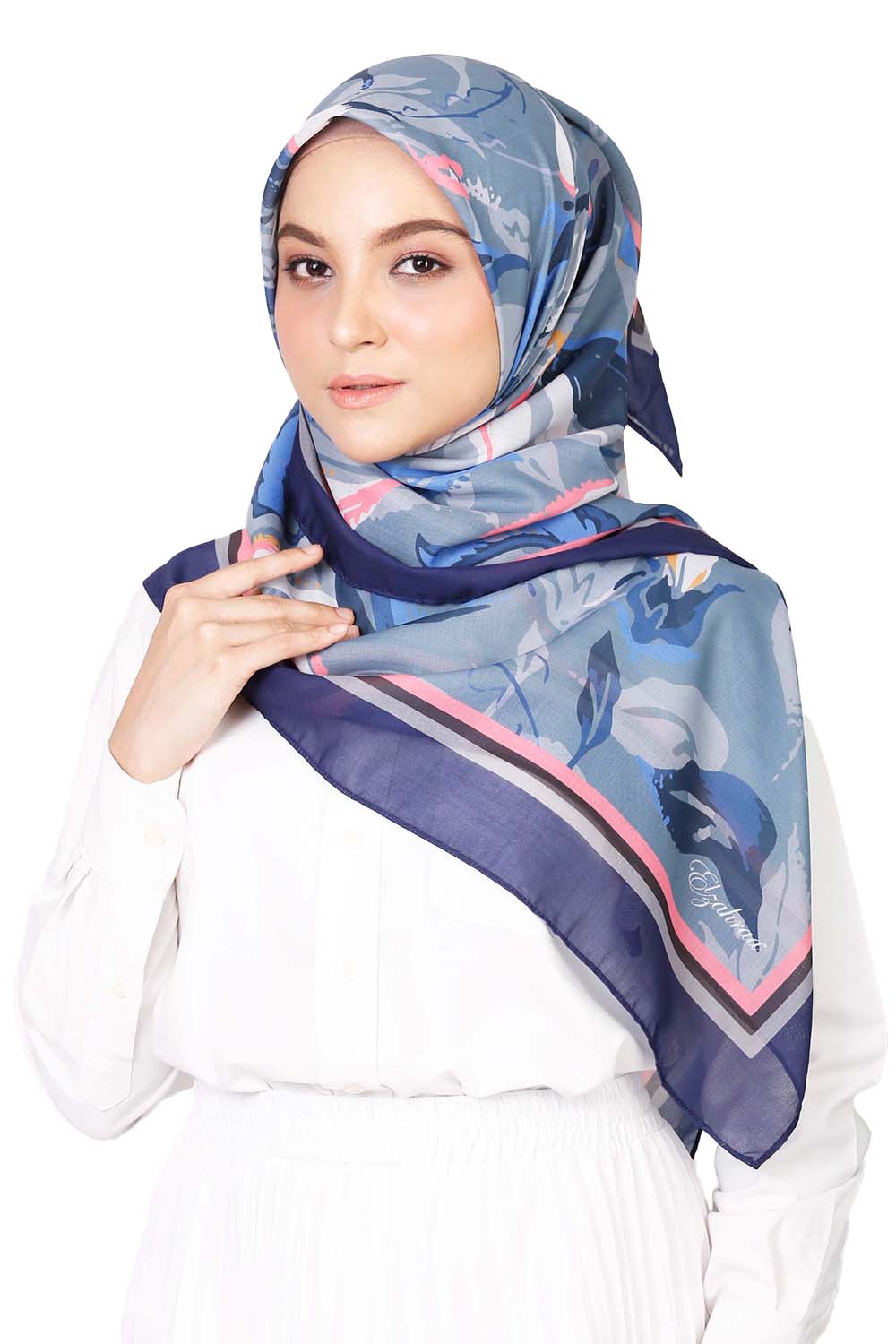 Abstract Flora Navy Blue