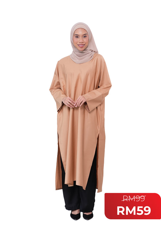 El Zahraa Amal Cotton Long Blouse